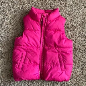 Toddler Pink Puffer Vest 2T
